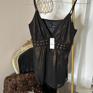 Express Black Shimmer Camisole